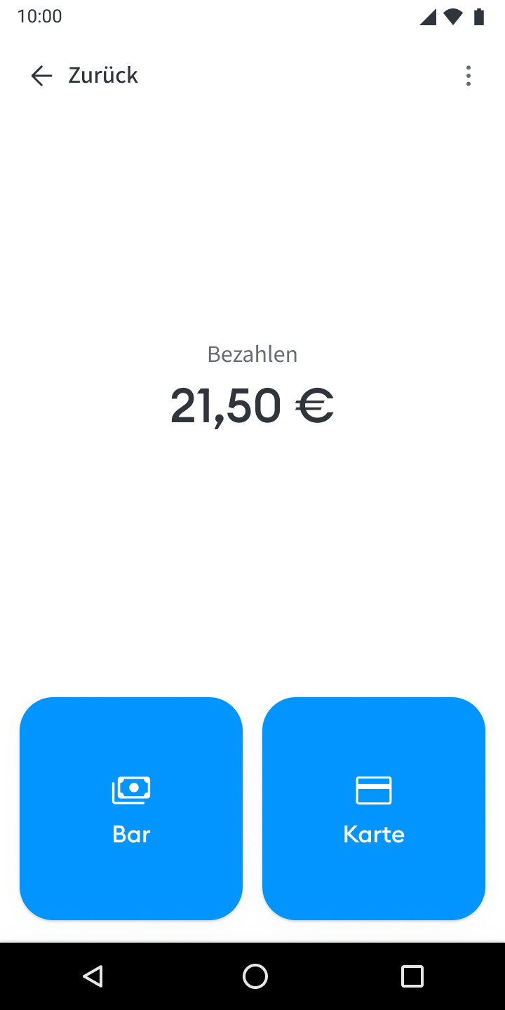 CCV SalesPOS Payment Screen